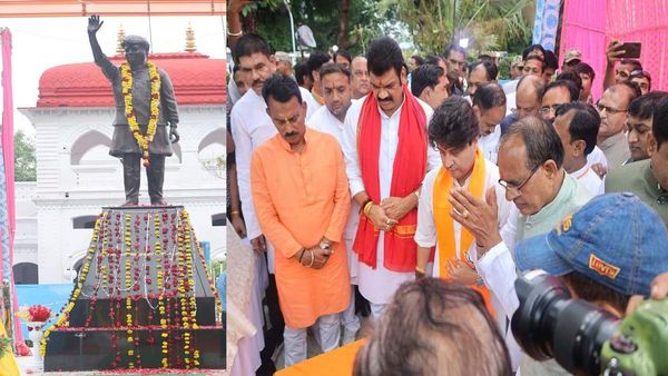 Tikamgarh: CM shivraj और Jyotiraditya Scindia ने स्व. माधवराव सिंधिया की प्रतिमा का अनावरण किया