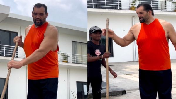 फर्श साफ करते नजर आए ग्रेट खली, लोग बोले- 'सर ओजोन लेयर भी साफ कर दो'