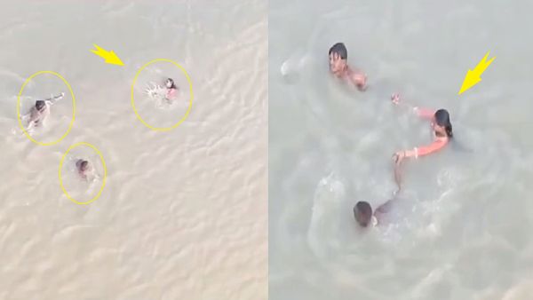 Bihar: डूब रही लड़की की दो युवकों ने ऐसे बचाई जान, Viral हुआ रेस्क्यू का हैरान करने वाला Video