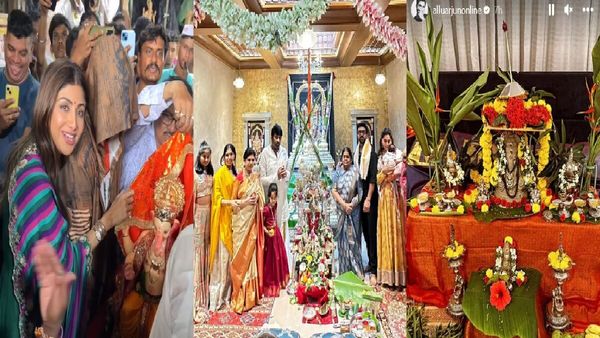 Ganesh Chaturthi 2023: इन स्टार्स के घर पर पधारे गणपति बप्पा, धूमधाम से हो रही है भगवान गणेश की पूजा