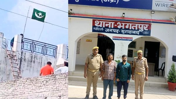 ईद मिलादुन्नबी मनाने के बाद छत पर लगा दिया पाकिस्तान का झंडा, Video Viral होते ही बाप-बेटा गिरफ्तार