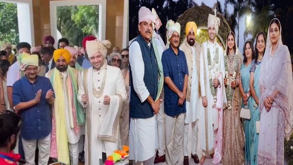 आप सांसद राघव और एक्‍ट्रेस परिणीति की शादी में केजरीवाल और भगवंत मान ने किया डांस, VIDEO हुआ वायरल