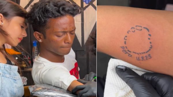 लड़की ने ब्वॉयफ्रेंड के हाथ में दिया Love Bite, लड़के ने बनवा डाला टैटू