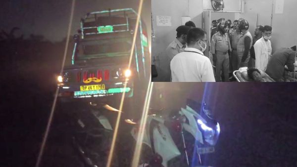 UP: एक बाइक पर 8 लोग.. पिकअप से भयानक टक्कर; पति-पत्नी की मौत, 6 बच्चों की हालत नाजुक