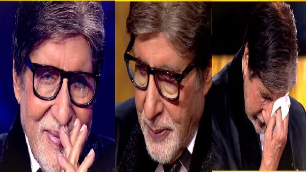 केबीसी 15 के सेट पर फूट फूटकर रोने लगे अमिताभ बच्चन, आंसू पोछते हुए बोले- कितना रुलाएंगे आप लोग