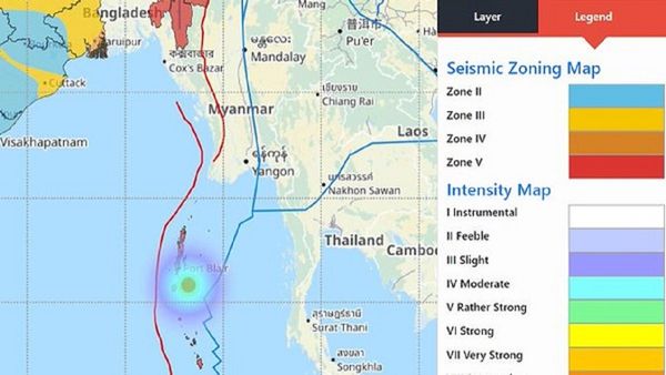 अंडमान में भूकंप के झटके, रिक्टर स्केल पर तीव्रता 4.3