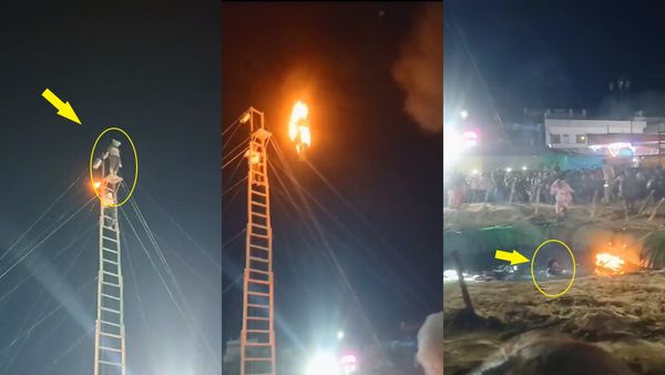 Video: जिस्म पर आग लगाकर 80 फीट से छलांग.. टिकट 20 Rs; जान की बाजी पर ये कैसी तालियां ?