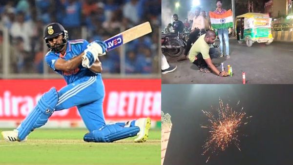 IND vs PAK: इधर 'श्रेयस' का विनिंग चौका, उधर आतिशबाजी शुरू; फैंस बोले: 'त्यौहार की खुशियां हुईं दोगुनी'