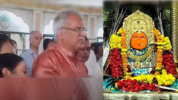 Chhattisgarh: सीएम भूपेश बघेल सपरिवार पहुंचे डोंगरगढ़, नवरात्रि पर लिया माता बम्लेश्वरी का आशीर्वाद