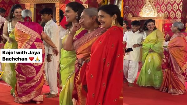 दुर्गा अष्टमी पर पूजा पंडाल में नजर आईं जया बच्चन, काजोल संग किया ये काम, लोग बोले- भड़क जाने वालीं मैडम तो...