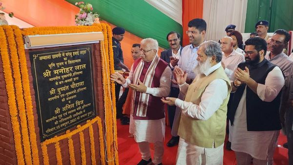 अंबाला में हवाई अड्डे का सीएम खट्टर ने किया भूमिपूजन एवम शिलान्यास, दिव्यांगजनों को ट्राई साइकिल भी की वितरित