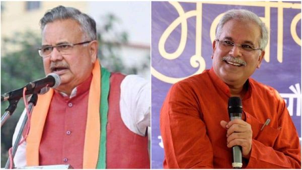 छत्तीसगढ़ विधानसभा चुनाव 2023: दशहरे पर बीजेपी के पोस्टर वॉर से गरमाई सियासत, भूपेश बघेल रमन पर साधा निशाना