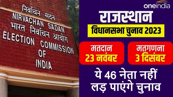 Disqualified leaders of Rajasthan: चुनाव नहीं लड़ पाएंगे ये 46 नेता, आयोग ने इस वजह से किया अयोग्‍य घोषित