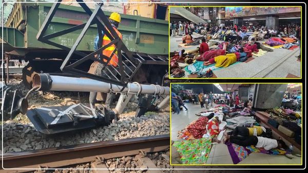 UP News: वाराणसी में मालगाड़ी पटरी से उतरने से दर्जन ट्रेनें लेट, कई का रूट बदला, यात्रियों को हुई परेशानी