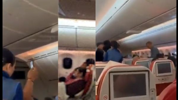 एयरइंडिया की फ्लाइट में छत से टपकने लगा पानी, वायरल वीडियो देख लोगों का फूटा गुस्सा