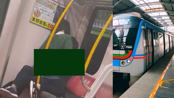 मेट्रो में एक बार फिर अश्लील हरकत करता दिखा कपल, VIDEO ने उड़ाए लोगों के होश