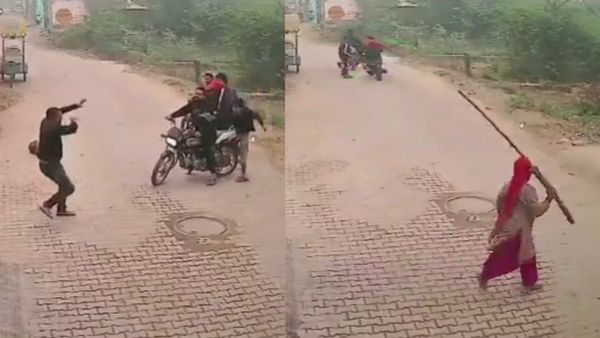 ताई की हिम्मत की दाद देनी पड़ेगी! बदमाशों ने की ताबड़तोड़ फायरिंग, लाठी के बल पर ताई ने ऐसे बचाई जान