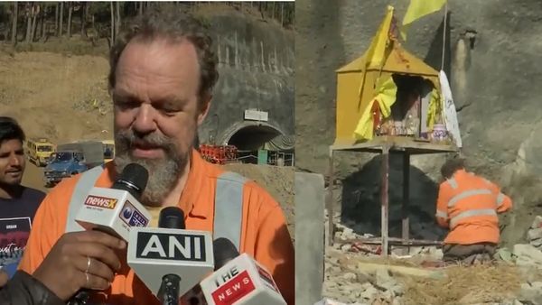 Uttarkashi Tunnel: रेस्क्यू ऑपरेशन के बाद बौखनाग के मंदिर पहुंचे अर्नोल्ड, कहा- हमने जो देखा वह चमत्कार था
