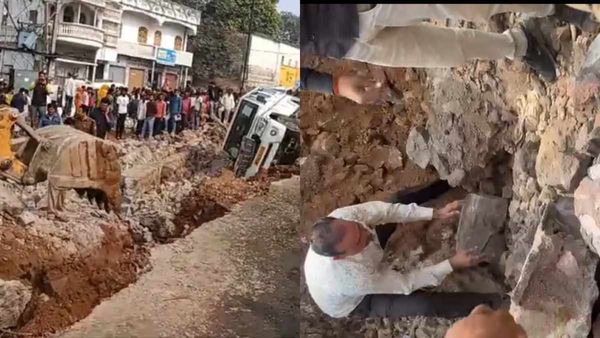 JIO Fiber वर्क के दौरान एमपी के टीकमगढ़ में बड़ा हादसा, दीवार ढहने से 1 मजदूर की मौत, रोड पर खड़ी गाड़ी भी पलटी