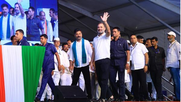तेलंगाना: BRS और BJP ने मिलकर कलेश्वरम परियोजना में 1 लाख करोड़ रुपये की लूट की, KCR  पर बरसे राहुल गांधी