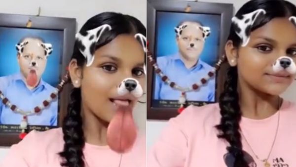 मृत पिता के साथ बेटी का खिलवाड़! कुत्ते वाला फिल्टर लगाकर वायरल कर दिया VIDEO