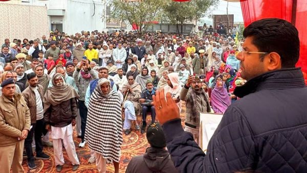 हरियाणा का विकास कर रही गठबंधन सरकार, रेवाड़ी में बोले दुष्यंत चौटाला