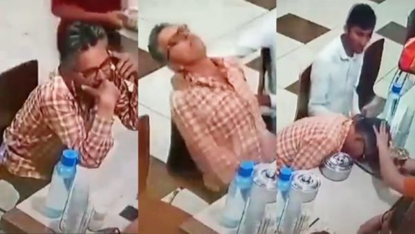 Video: परिवार के साथ डिनर के टेबल में बैठे-बैठे शख्स को आ गया हार्ट अटैक, देखे मौत का लाइव वीडियो