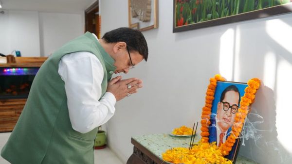मुख्यमंत्री पुष्कर सिंह धामी ने बाबा साहेब भीमराव अंबेडकर को किया नमन