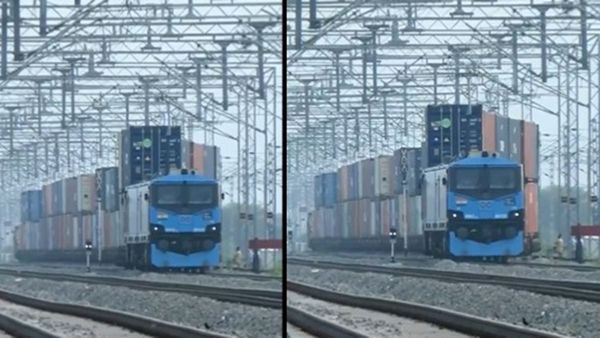 सामने आया भारतीय रेलवे के 'बाहुबली इंजन' Wag12B का वीडियो, ट्रैक पर देखकर खड़े हो जाएंगे रोंगटे