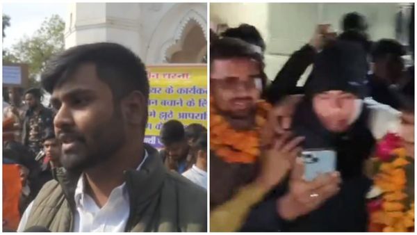 कुलपति की जान बचाने जज की कार ले जाने वाले ABVP के छात्र नेता सात दिन बाद जेल से हुए रिहा, समर्थकों में जश्न