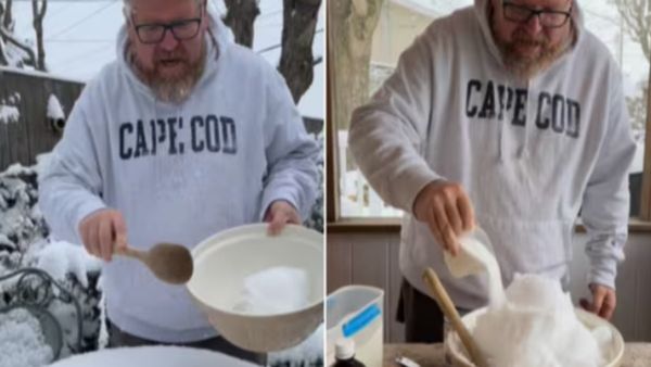 यहां बहुत बर्फ पड़ी है... ठंड का लुत्फ उठाते हुए शख्स ने बनाई 'स्नोक्रीम', वीडियो देख क्यों गुस्सा हुए लोग?