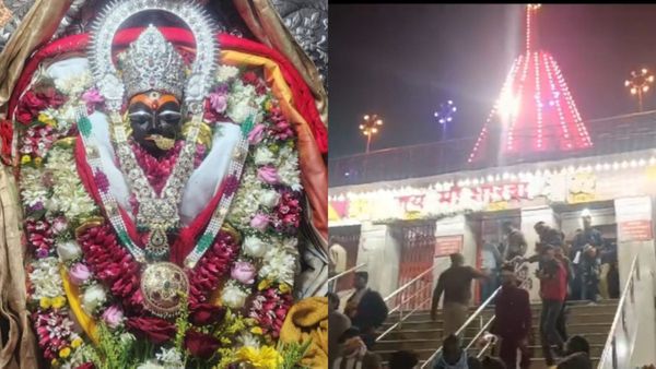 Maihar News: नए साल पर मां शारदा मंदिर में उमड़ी भीड़, कड़ाके की ठंड में 1063 सीढ़ियां चढ़कर आए लाखों श्रद्धालु