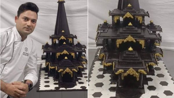 Indore news: 40 किलो चॉकलेट से शेफ ने बनाया राम मंदिर, कुछ ऐसी है खासियत