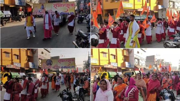 Ram Mandir प्राण प्रतिष्ठा पर प्रभातफेरियों का सिलसिला, राम रंग में रंगा इंदौर