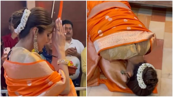 'ये कैसी आस्था है', शिल्पा शेट्टी ने मंदिर में माथा टेकने से पहले की ऐसी हरकत, फैंस ने जताई नाराजगी