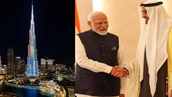 UAE में नए युग की शुरुआत, भारत और पीएम मोदी के सम्मान में तिरंगे से रोशन हुआ बुर्ज खलीफा