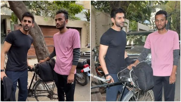 Kartik Aaryan से मिलने झांसी से मुंबई साइकिल चलाकर पहुंचा जबरा फैन, यूजर्स बोले-'पानी तो पूछ लेते'