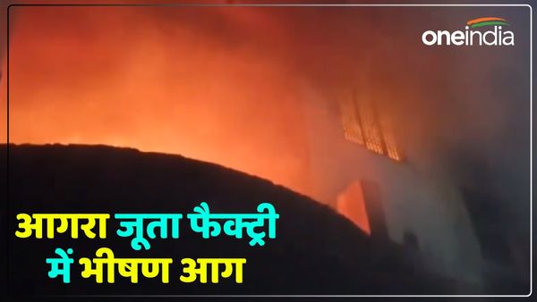 UP News: आगरा में जूता फैक्ट्री में लगी भीषण आग, धमाकों से दहल उठा इलाका