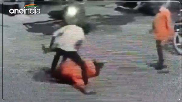 साधु को धक्का देकर गिराया, जमीन पर घसीटा, फिर बेरहमी से पीटा, CCTV Footage देख भड़के लोग, देखें Video