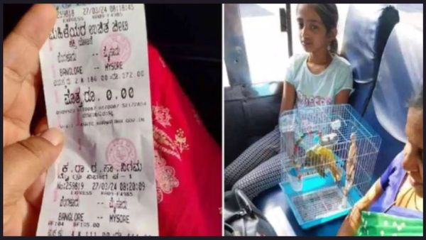 कर्नाटक में बस कंडक्टर ने दादी से वसूल लिया तोते का किराया, वायरल हो रही 444 रुपये वाली पर्ची
