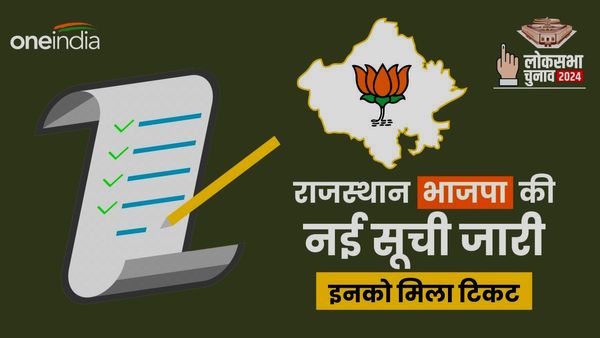 लोकसभा चुनाव 2024: राजस्‍थान में भाजपा उम्‍मीदवारों की नई सूची जारी, देखें किसको मिला टिकट?