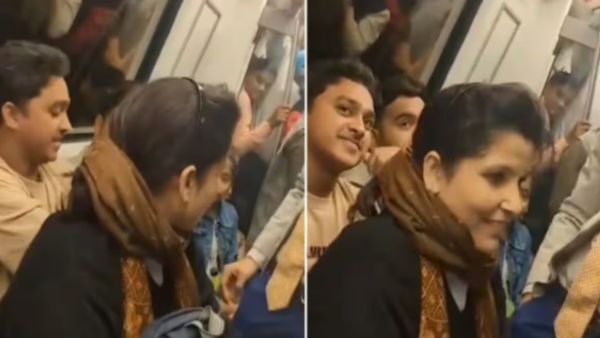 दिल्ली मेट्रो में जब आदमी की गोद में जा बैठी महिला, वायरल VIDEO देख लोगों को आ गई शर्म