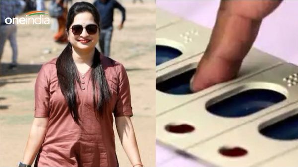 कौन हैं ये खूबसूरत महिला? चुनाव के बीच वायरल हो रही Photos, प्रत्याशी को भूल पोलिंग ऑफिसर पर दिल हार बैठे वोटर