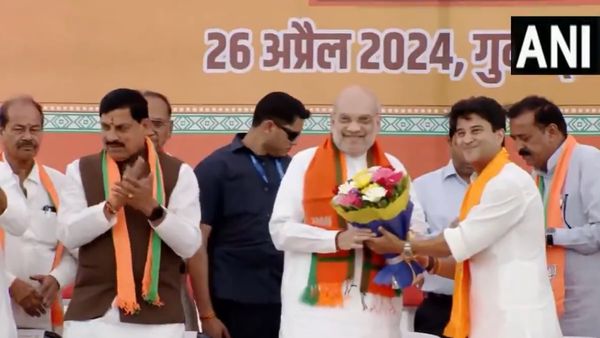केंद्रीय गृहमंत्री अमित शाह और CM मोहन यादव पहुंचे गुना, सिंधिया के लिए मांगे वोट