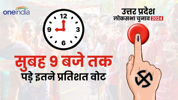 उत्तर प्रदेश की 8 लोकसभा सीटों पर सुबह 9 बजे तक पड़े इतने प्रतिशन वोट,इस सीट पर मतदाताओं में दिखा उत्साह