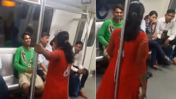 Delhi Metro में फिर घमासान! महिला ने दिखाई चप्पल तो शख्स ने जड़ दिया थप्पड़, सामने आया Video