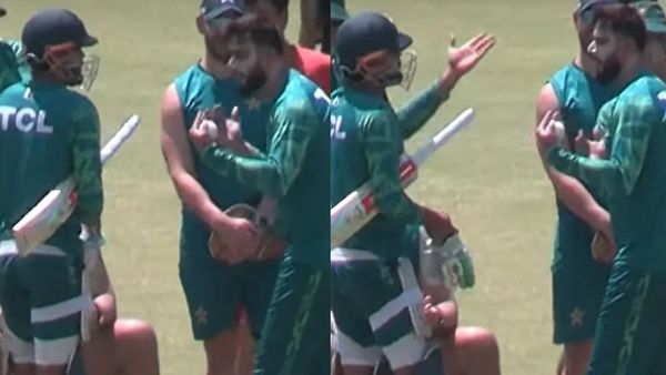 टी-20 वर्ल्ड कप से पहले ही आपस में भिड़े पाकिस्तानी खिलाड़ी, कप्तान बाबर आजम ने खोया आपा, देखें वीडियो