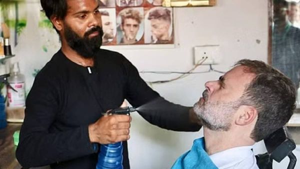 दाढ़ी और बाल बड़े हो गए हैं इसे सेट कर सकते हैं क्या? रायबरेली में नाई की दुकान पर अचानक पहुंचे राहुल गांधी