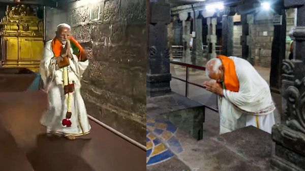 ध्यान मुद्रा में बैठे पीएम नरेंद्र मोदी, अगले 45 घंटे तक करेंगे साधना, नहीं खाएंगे अन्न