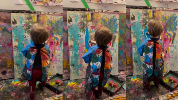 2 साल के बच्चे का कारनामा! लाखों में बिक रही है 1-1 पेंटिंग, जानें कौन हैं Laurent schwarz ?